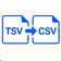 TSV 转 CSV